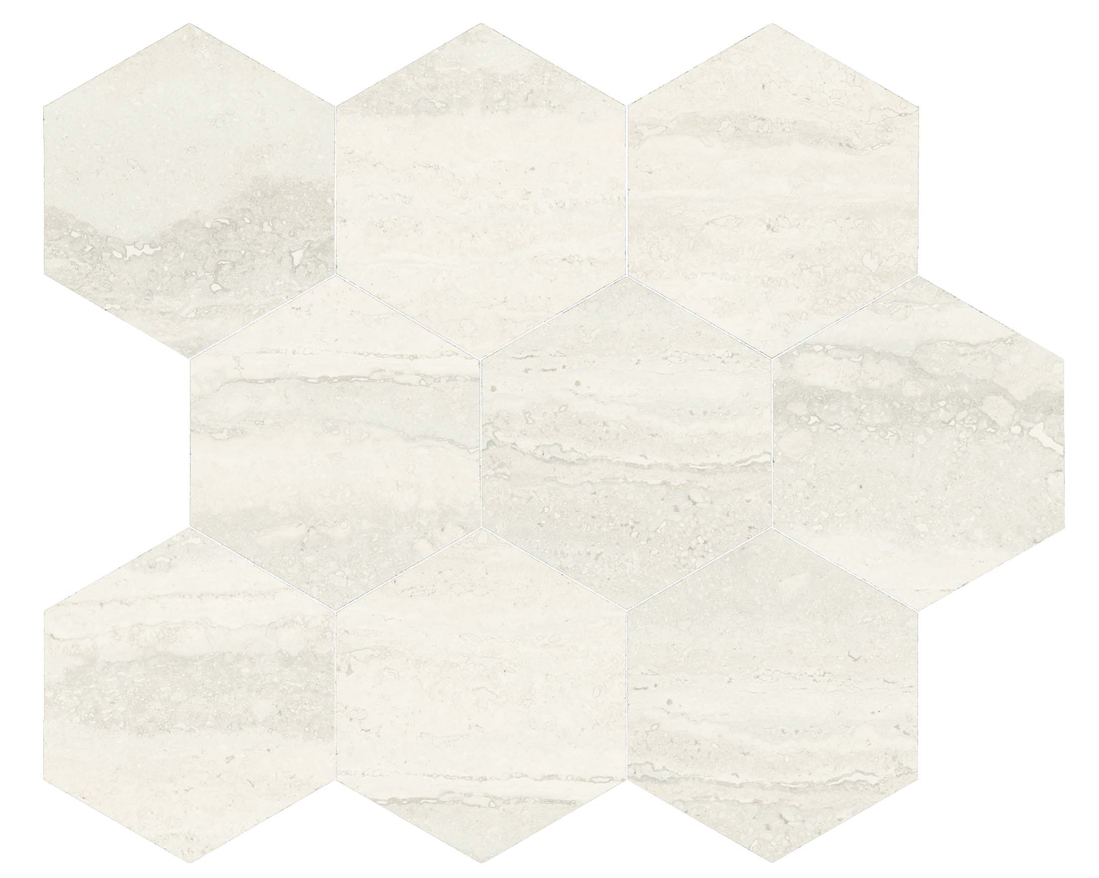 NAVONA VEIN NIVEO mosaico ESAGONI